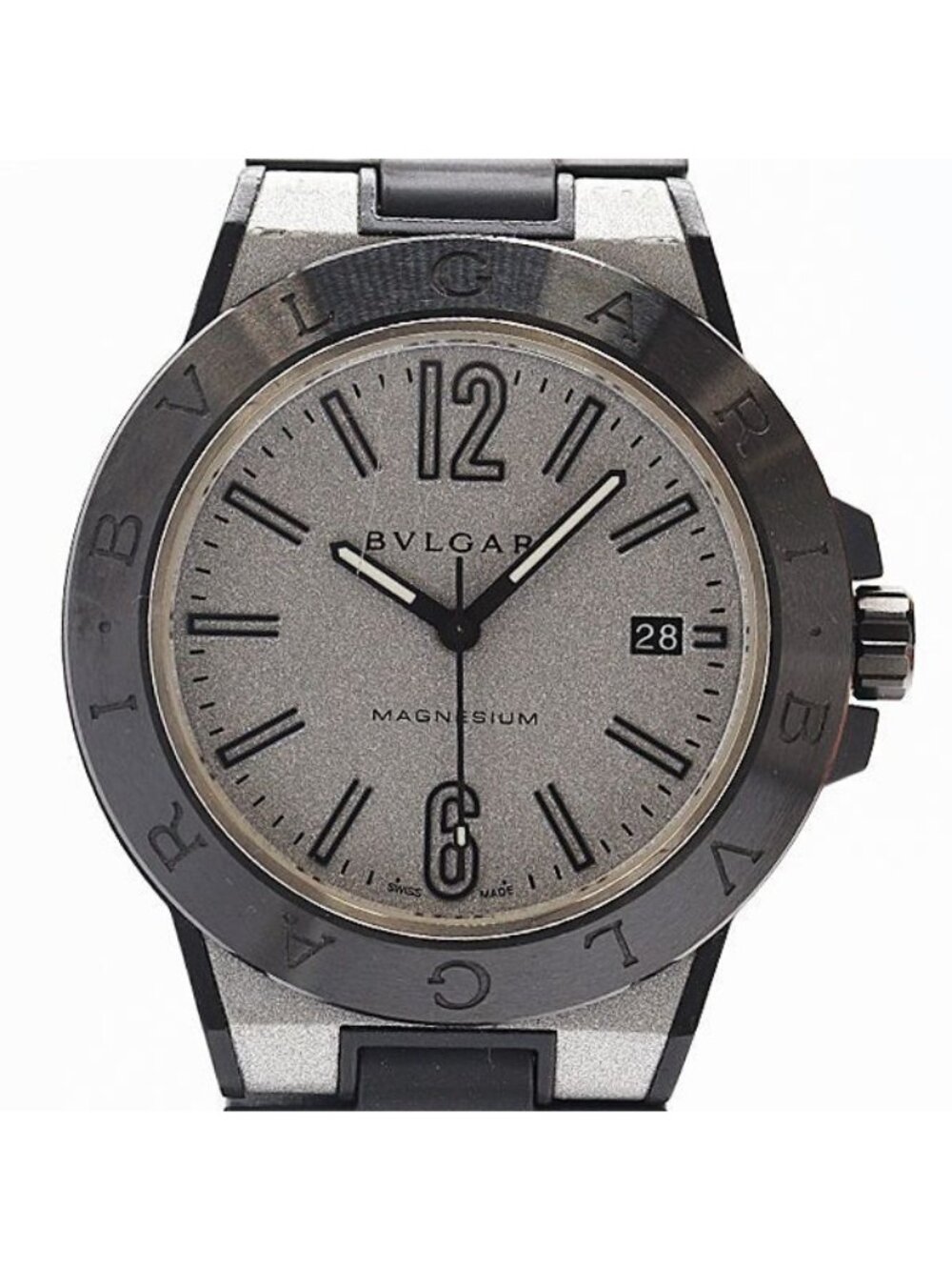 Bvlgari Diagono Automatic Date Silver Dial Watch